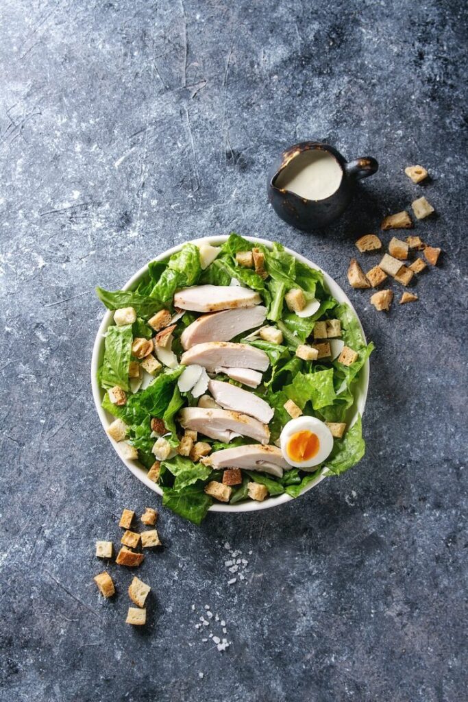 homemade caesar salad