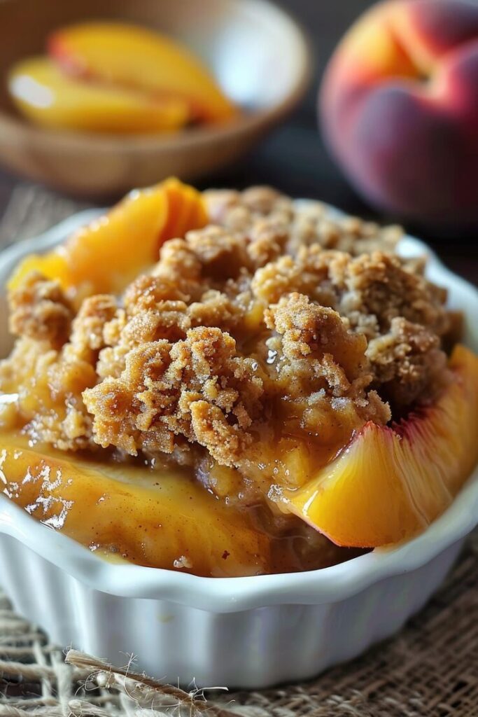 peach dessert