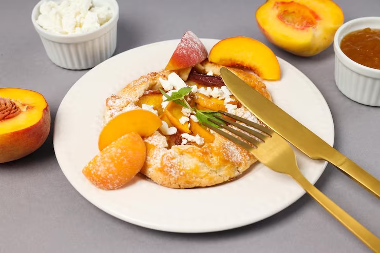 homemade peach cobbler