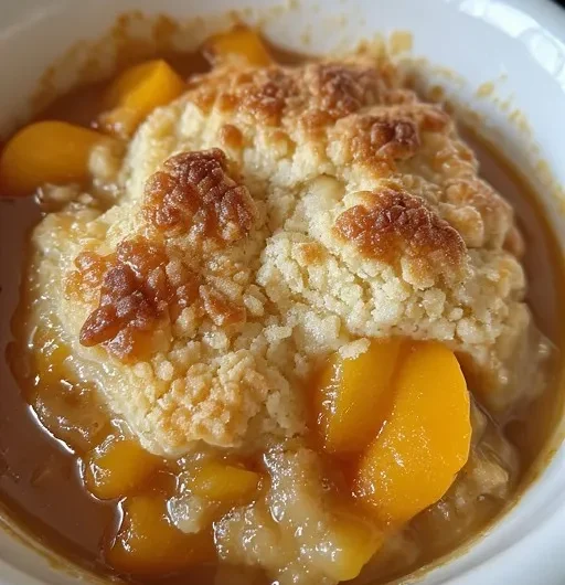 Easy Peach Cobbler Recipe – Just 6 Ingredients