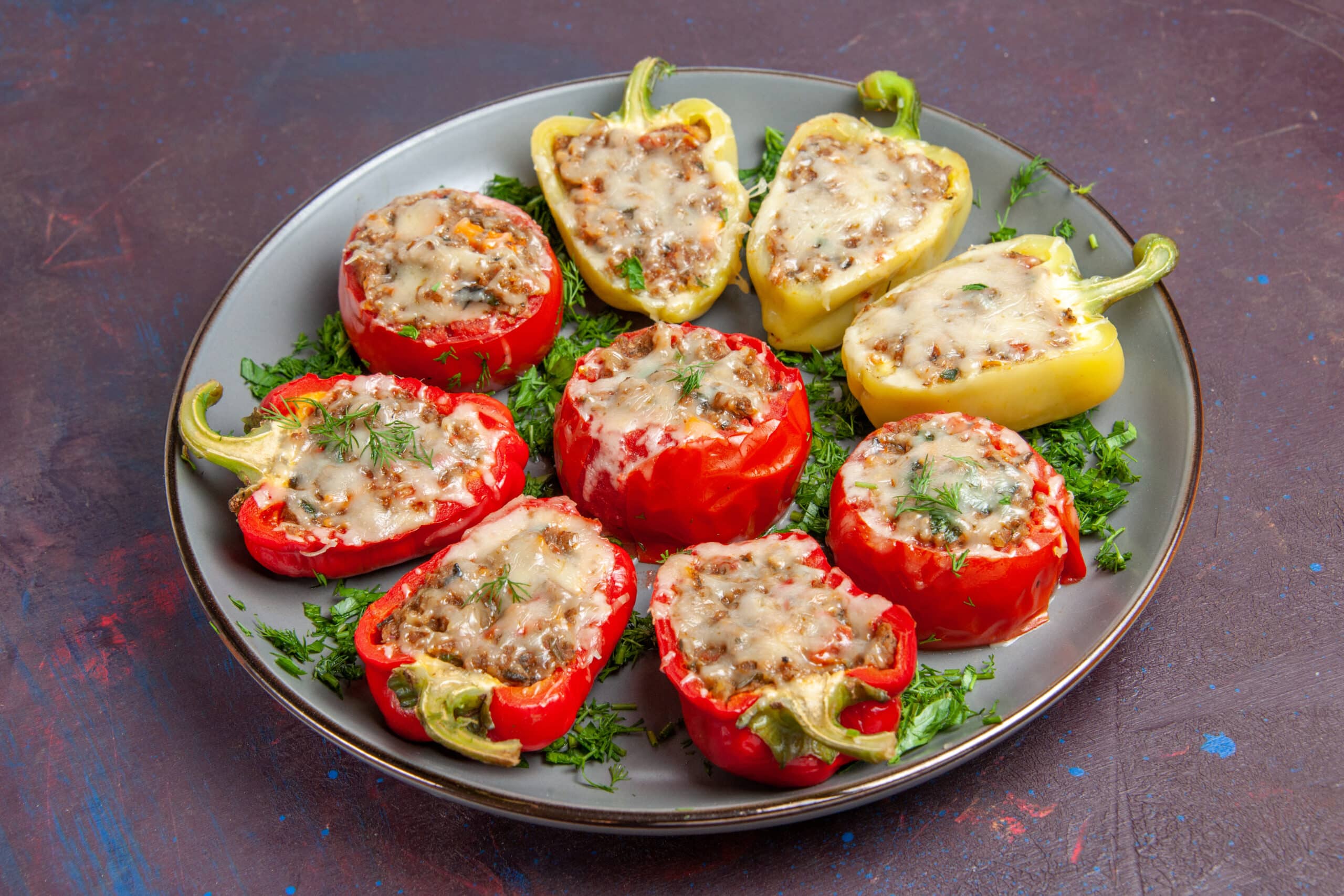 Ground Turkey Stuffed Peppers