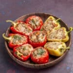 ground turkey stuffed peppers