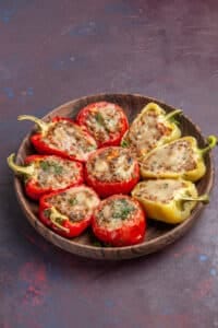 ground turkey stuffed peppers