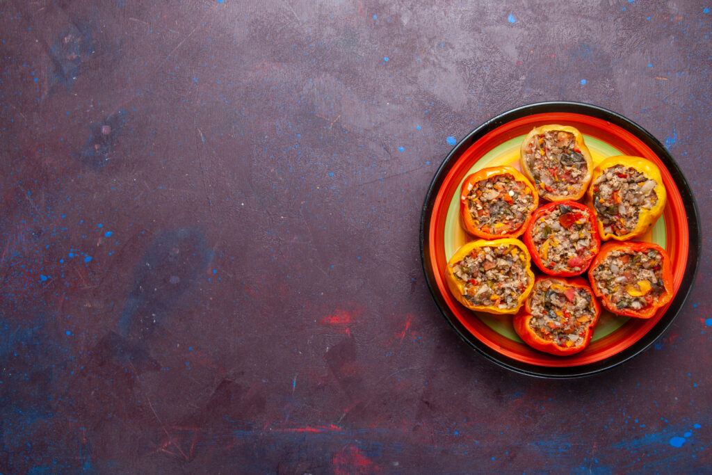 ground turkey stuffed peppers