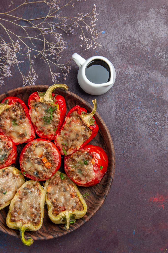 ground turkey stuffed peppers