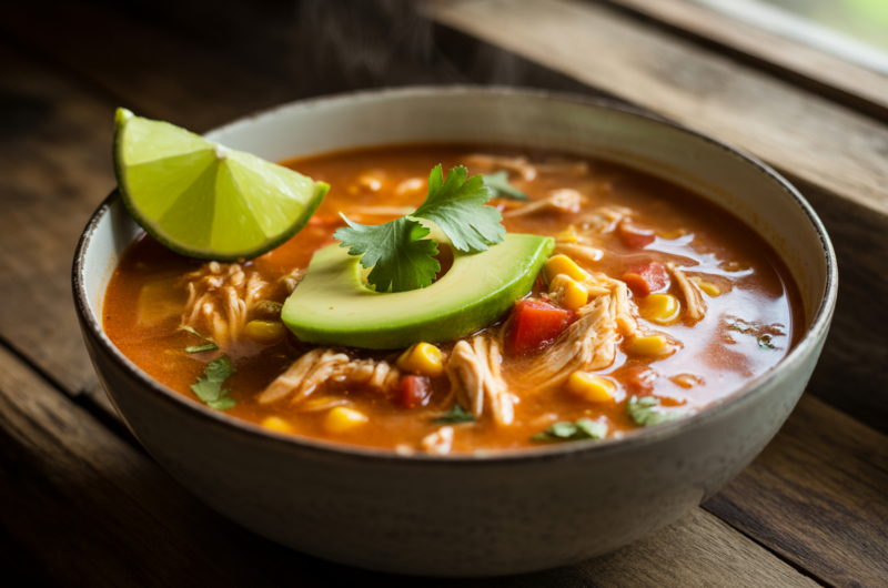 Low Carb Chicken Tortilla Soup