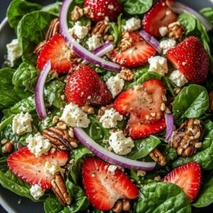Strawberry Spinach Salad with Poppy Seed