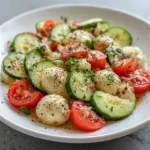 cucumber caprese salad