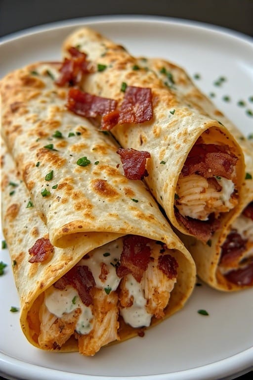 Keto Chicken Bacon Ranch Taquitos