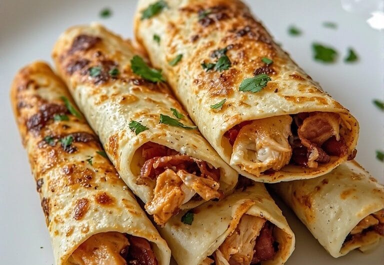 Best Keto Chicken Bacon Ranch Taquitos – Crispy, Cheesy Low-Carb Taquitos Recipe