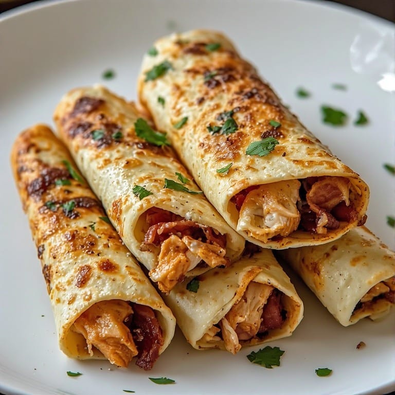 Keto Chicken Bacon Ranch Taquitos