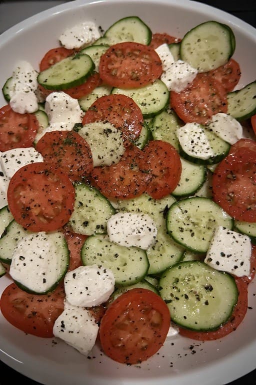 cucumber caprese salad recipe