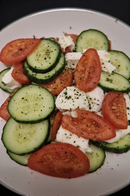 cucumber caprese salad recipe