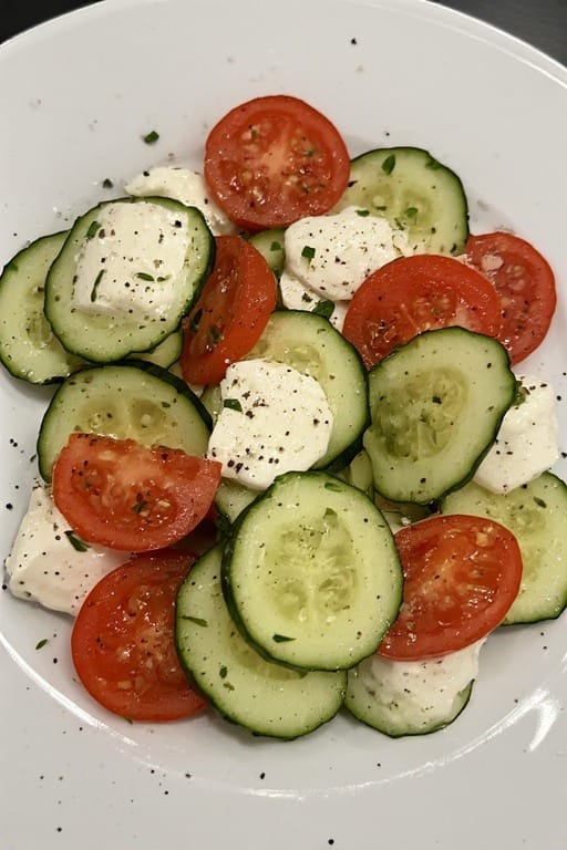 cucumber caprese salad recipe