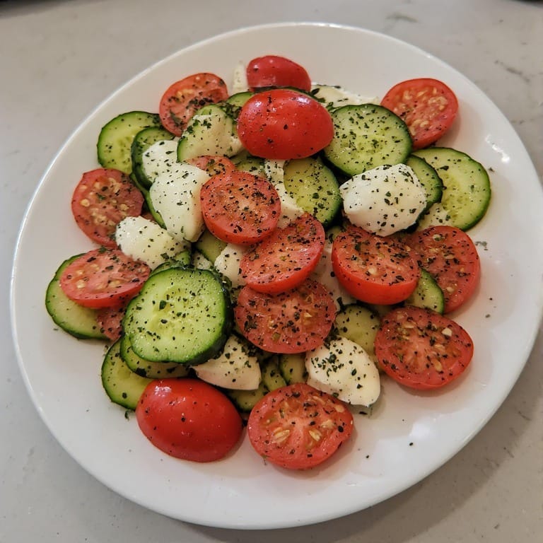 cucumber caprese salad recipe