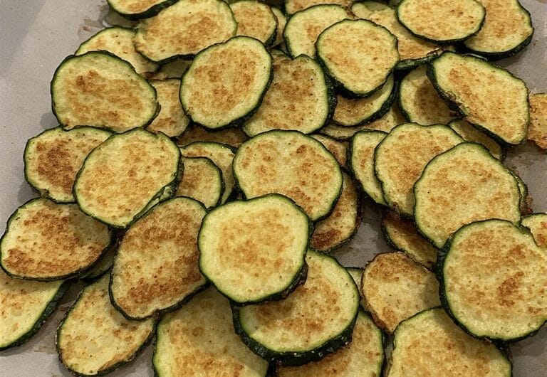 Crispy Baked Zucchini Chips