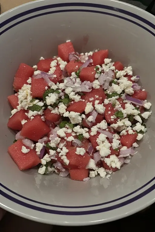 watermelon feta salad
