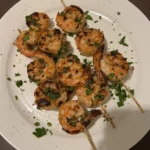 Grilled shrimp skewers