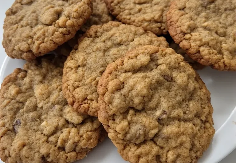 Healthy Banana Oatmeal Cookies