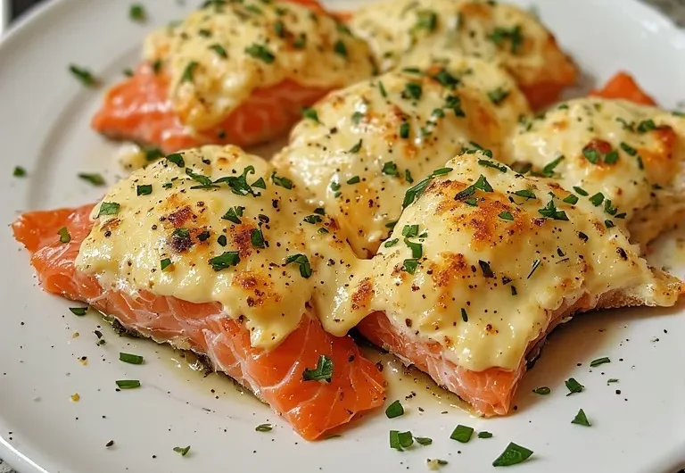 Easy Baked Boursin Salmon Recipe