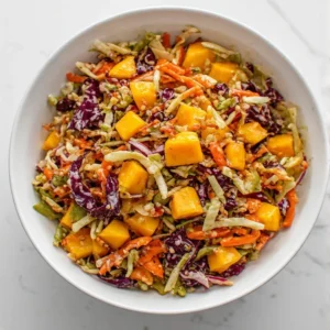 Finished mango slaw
