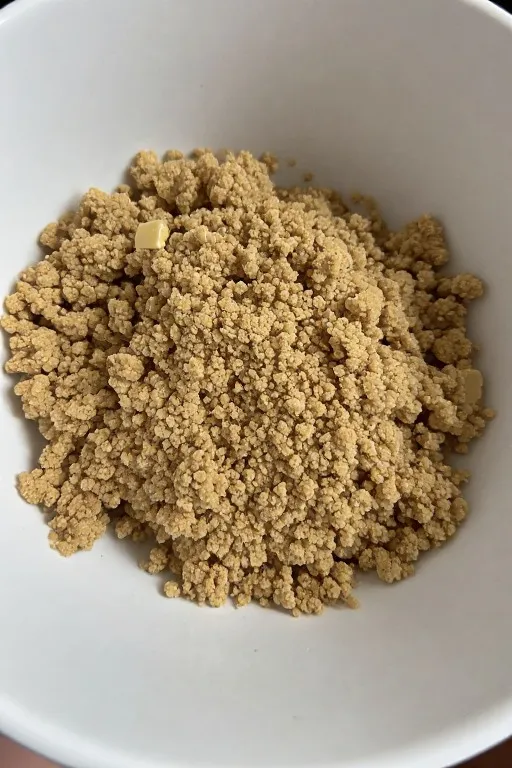 Cinnamon streusel topping mixture for best blueberry muffins recipe