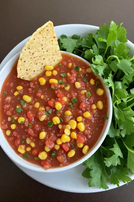 corn salsa in bowl