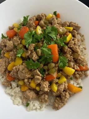Ground turkey skillet