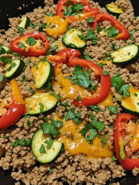 Ground turkey skillet