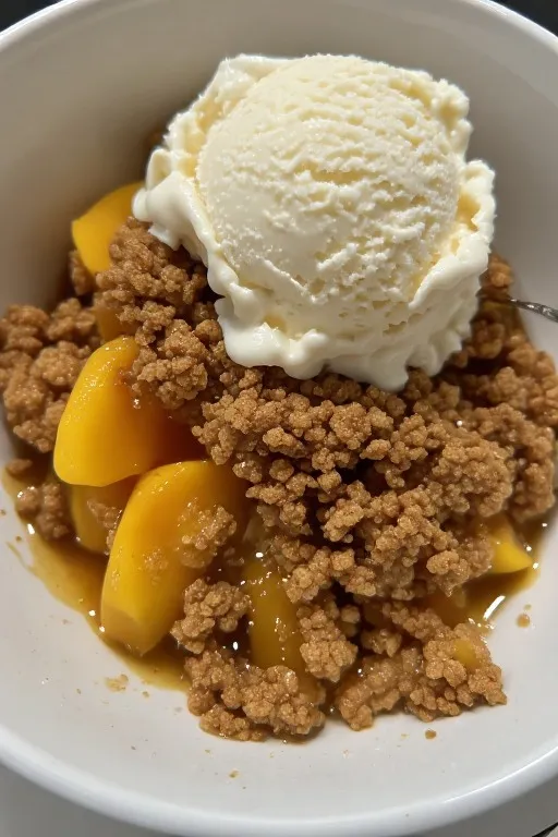peach crumble recipe