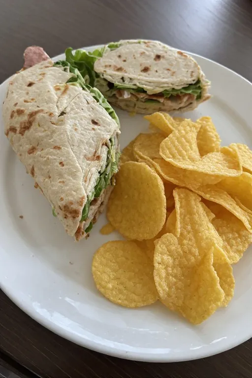 Turkey Wrap served