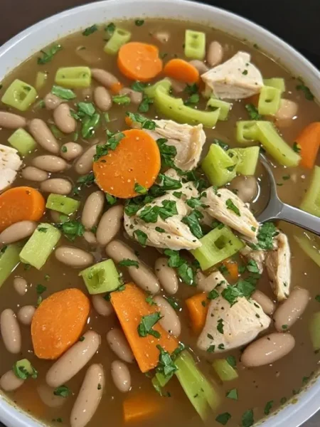 healthy crock pot soup recipe served