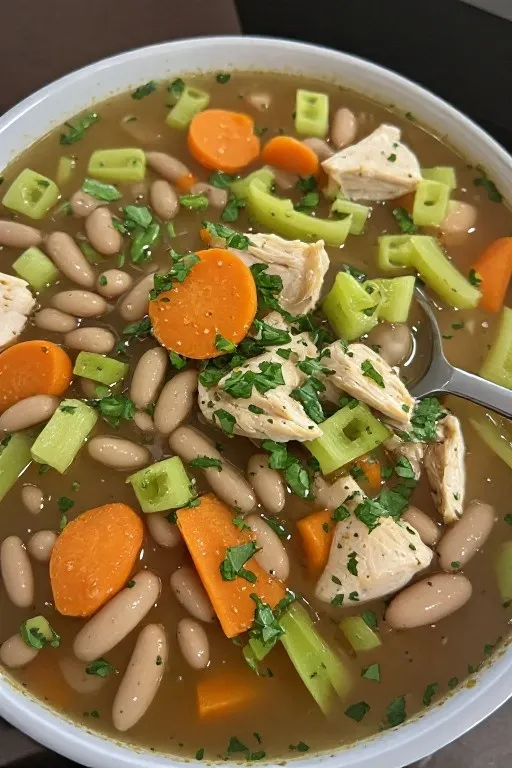 healthy crock pot soup recipe served